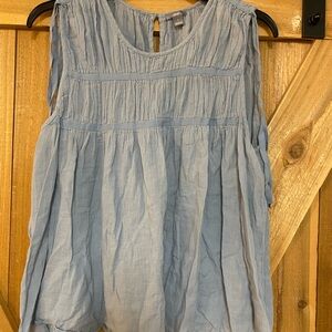 Aerie Soft Blue Sleeveless Blouse